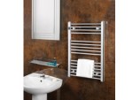Chrome Straight Towel Rail - 400 x 800mm